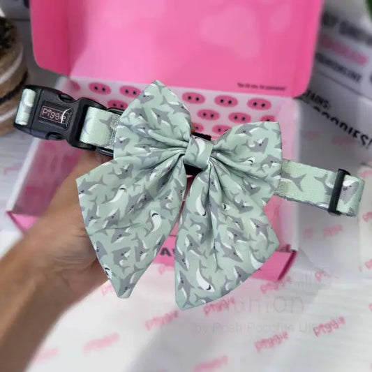 Ocean Predator Dog Sailor Bow Tie - Piggie - 2