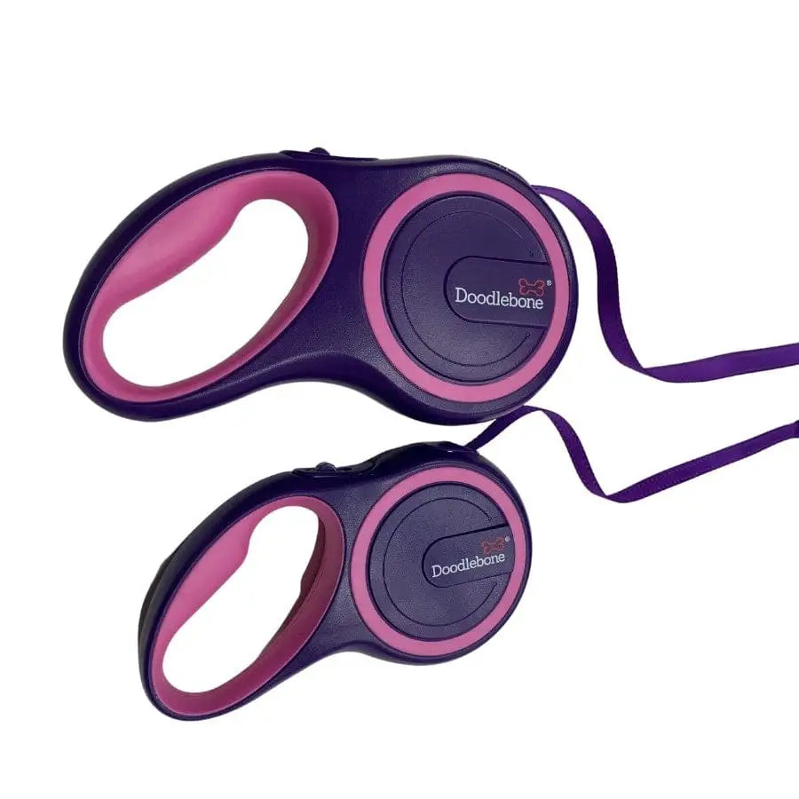 Originals Retractable Dog Lead Violet Purple/pink - Doodlebone - 3