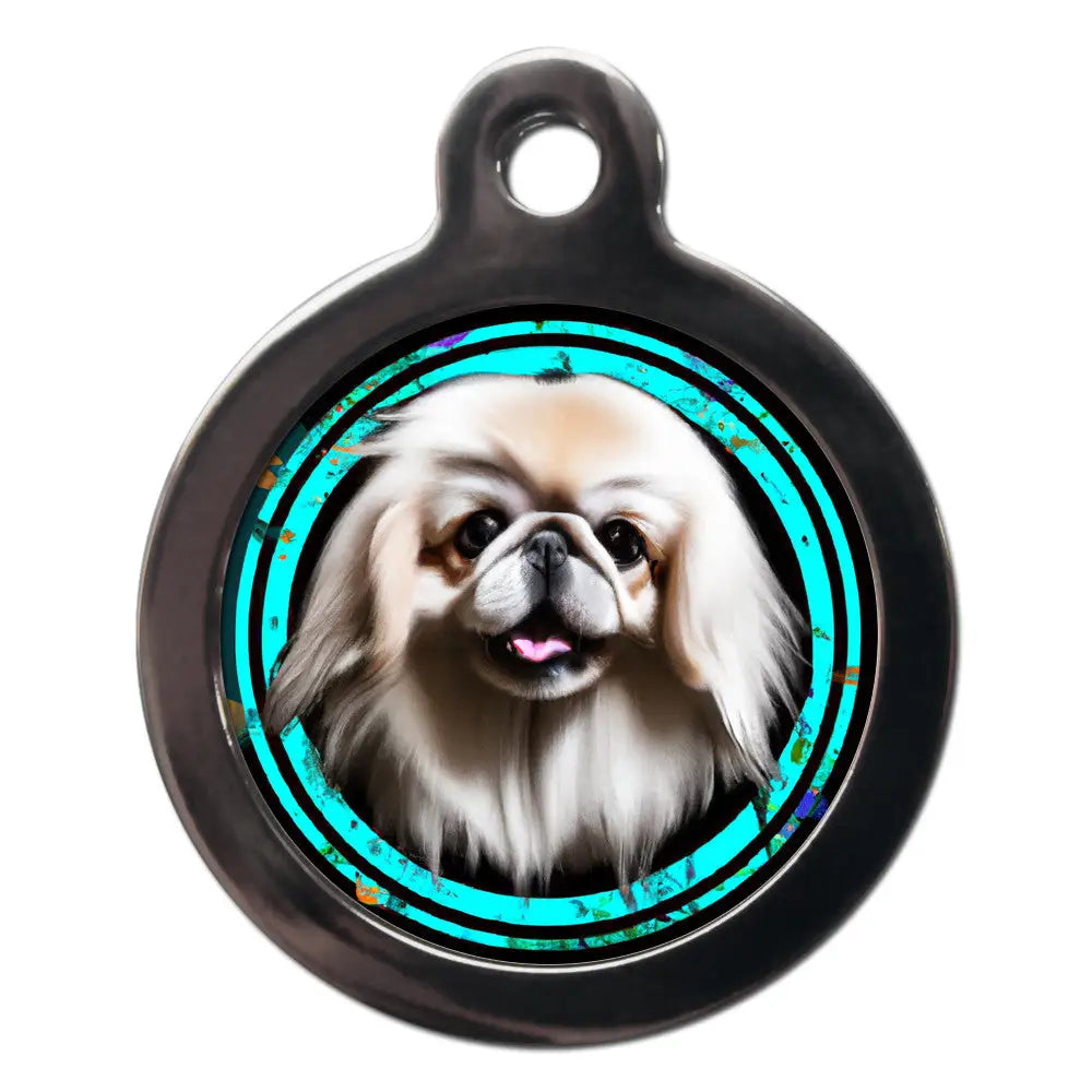 Pekingese Graffiti Dog Id Tag - Ps Pet Tags - 1