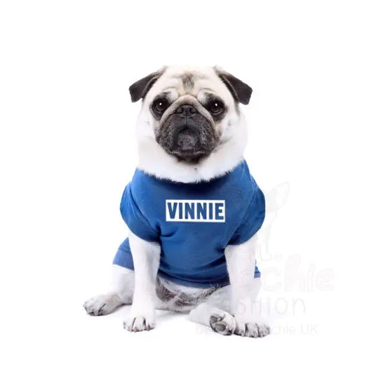 Personalised Block Name Dog t Shirt - Poochie Fashion - 2