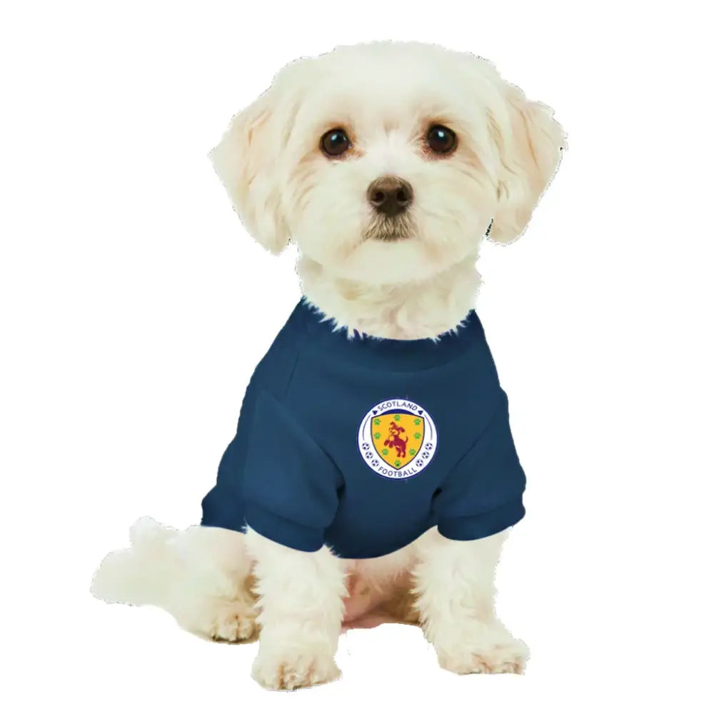 Personalised Scotland Dog Football Shirt Blue - Poochie Fashion - 3