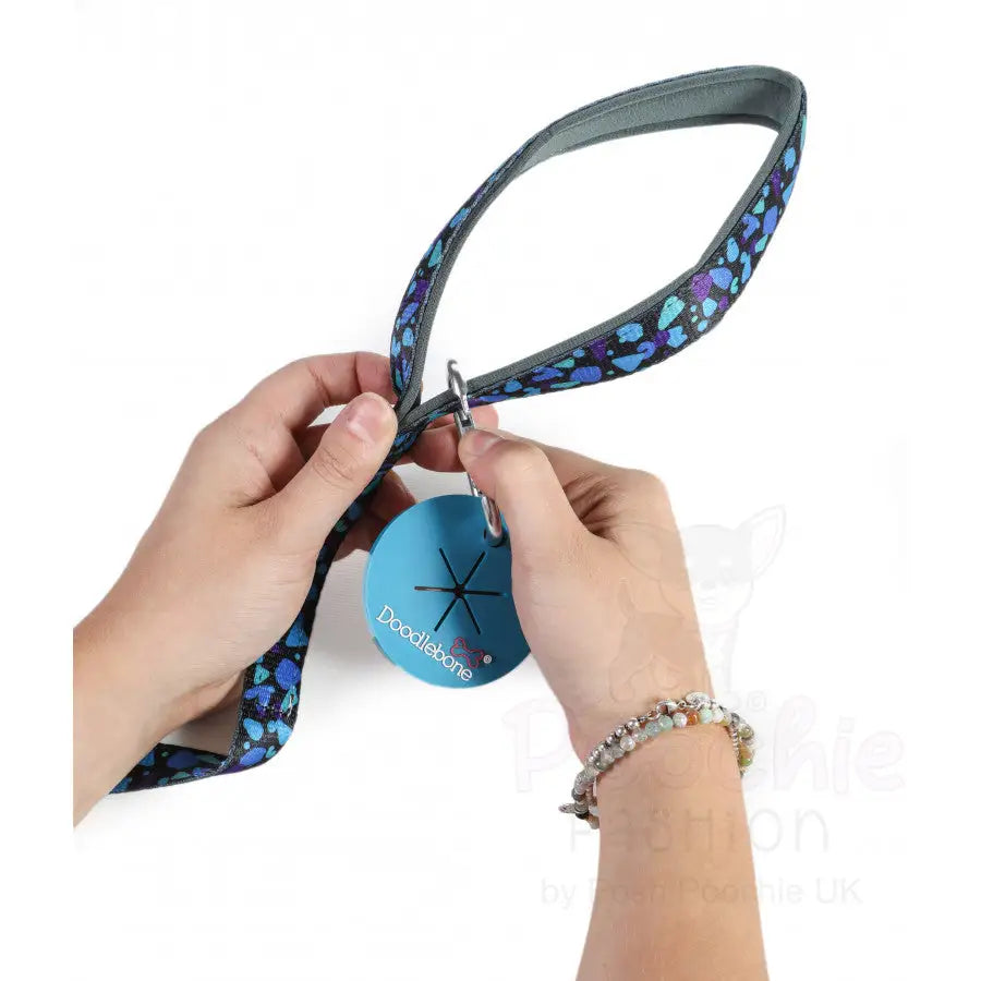 Pick n Clip Poop Bag Carrier in Violet Purple - Doodle - 2