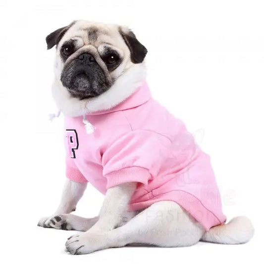 Pink Personalised Embroidered Letter Hoodie - Rich Paw - 2