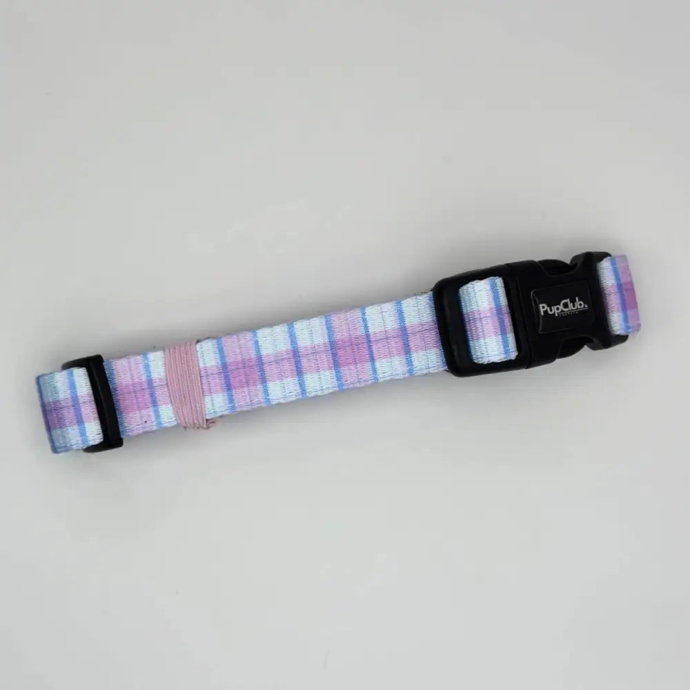 Pink Tartan Dog Collar - Pupclub Couture - 2