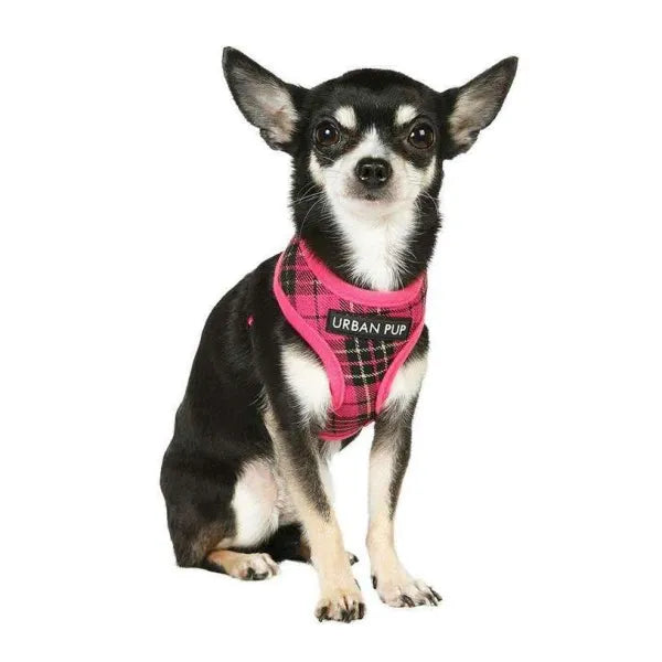 Pink Tartan Dog Harness - Sale - 1