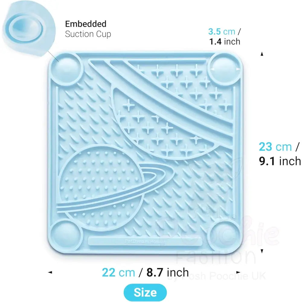 Planet Lick Pad in Baby Blue - Petdreamhouse - 3