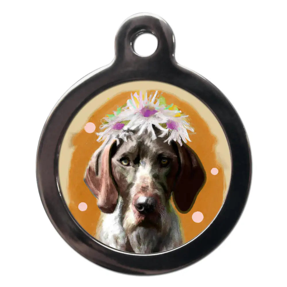 Pointer Hippy Dog Id Tag - Ps Pet Tags - 1