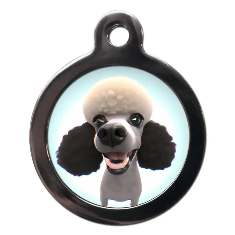 Poodle Fish Eye Lens Dog Id Tag - Ps Pet Tags - 1
