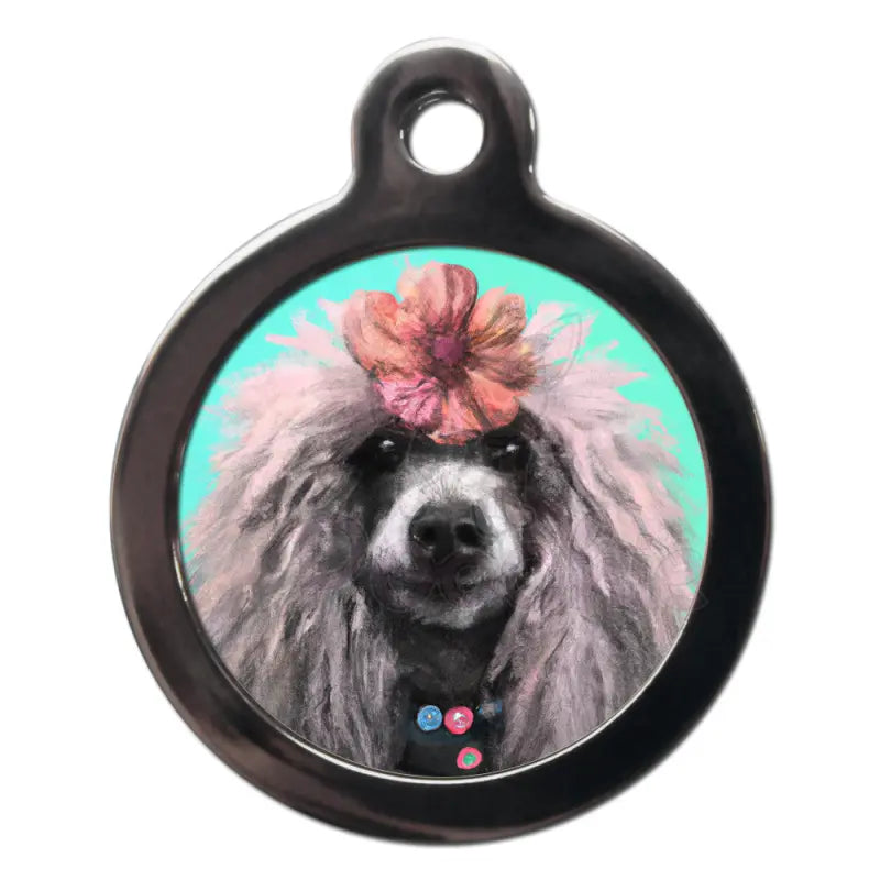 Poodle Hippy Dog Id Tag - Ps Pet Tags - 1