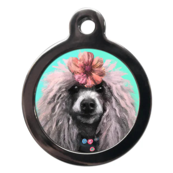 Poodle Hippy Dog Id Tag Ps Pet Tags 1