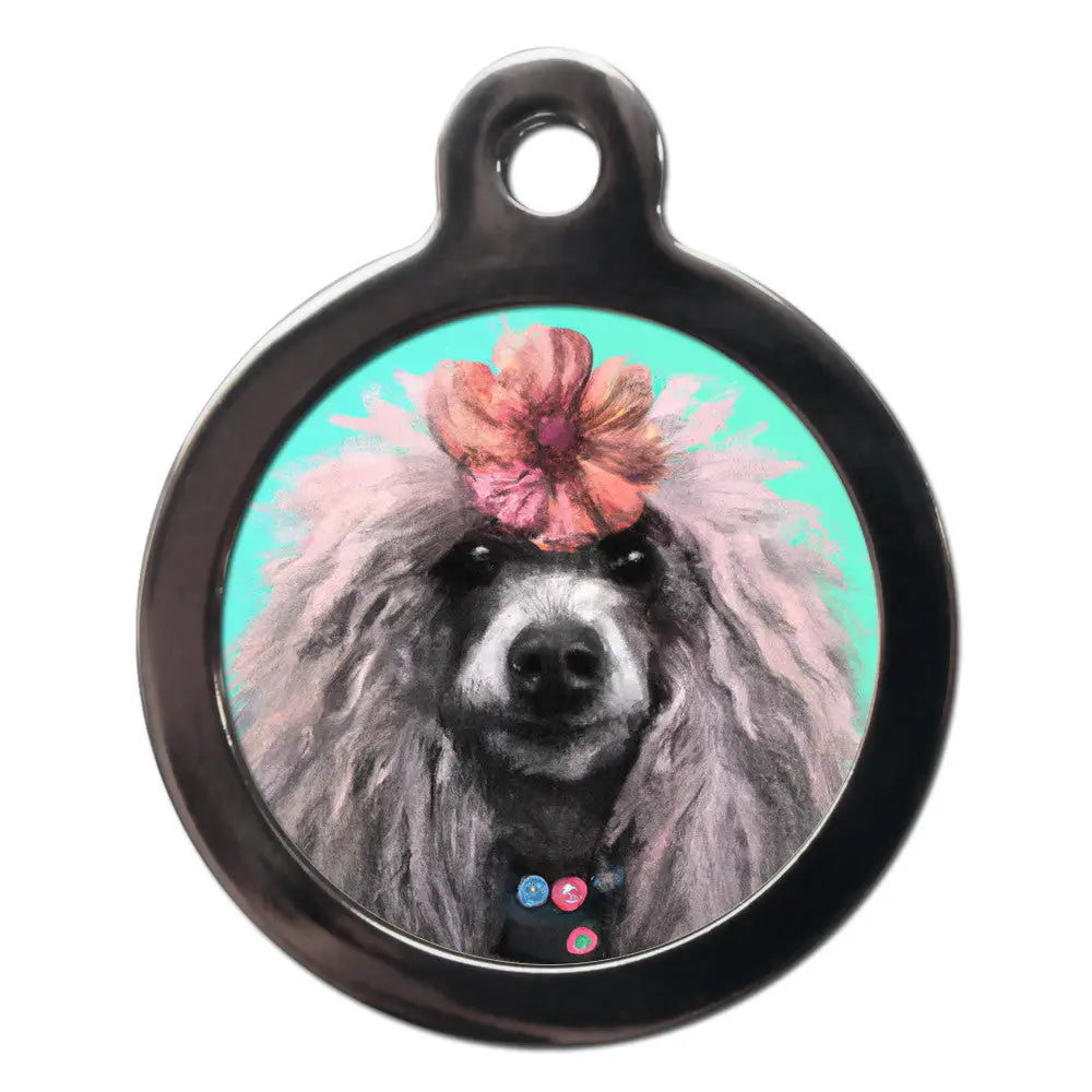 Poodle Hippy Dog Id Tag - Ps Pet Tags - 1