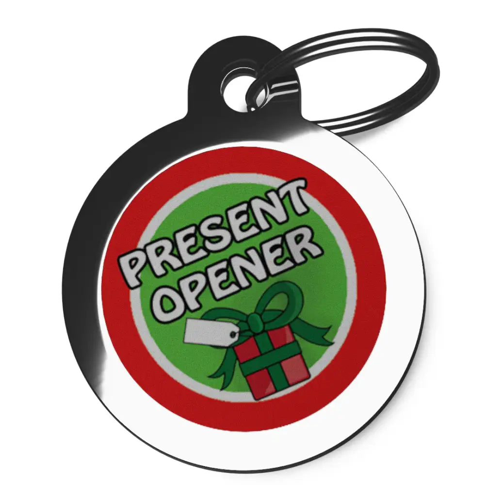 Present Opener Dog Id Tag - Ps Pet Tags - 1