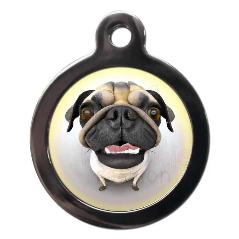 Pug Fish Eye Lens Dog Id Tag - Ps Pet Tags - 1