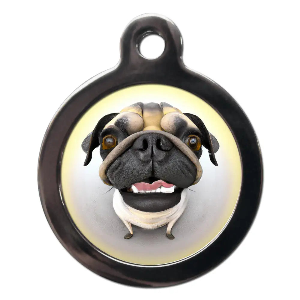 Pug Fish Eye Lens Dog Id Tag - Ps Pet Tags - 1