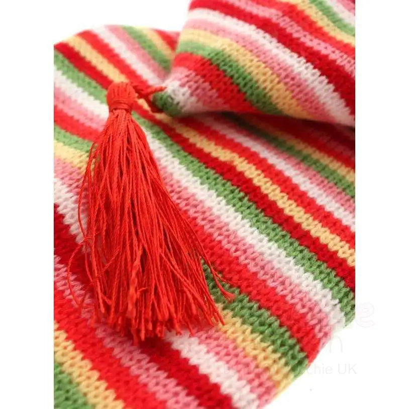 Rainbow Striped Dog Jumper with Hood Large - Sale - 3