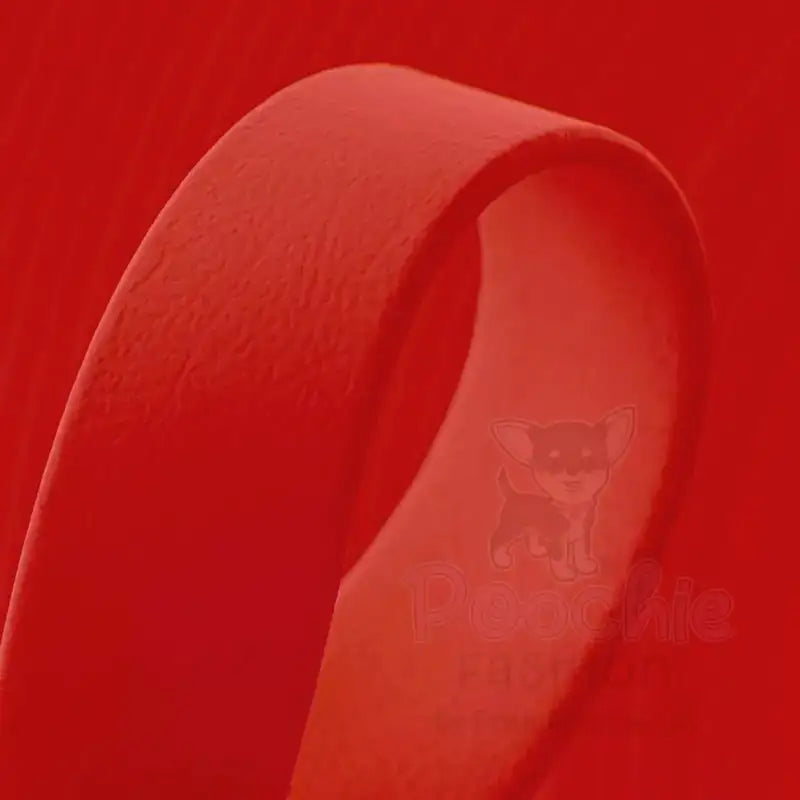 Red Waterproof Personalised Dog Collar with Diamante Letters - Poochie Fashion - 6