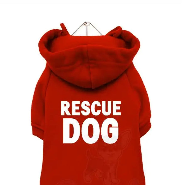 Rescue Dog Hoodie Sweatshirt - Poochie Fashion - 3