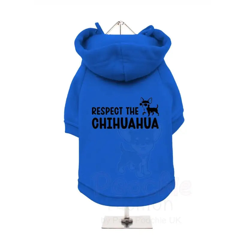 Respect the Chihuahua Dog Hoodie Sweatshirt - Poochie Fashion - 4