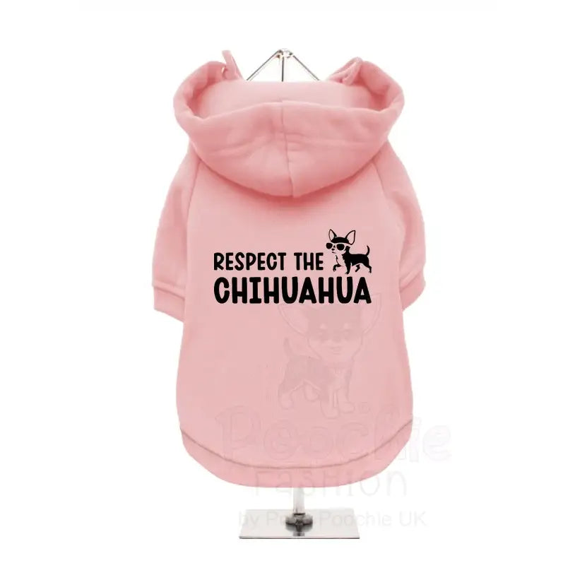 Respect the Chihuahua Dog Hoodie Sweatshirt - Poochie Fashion - 3