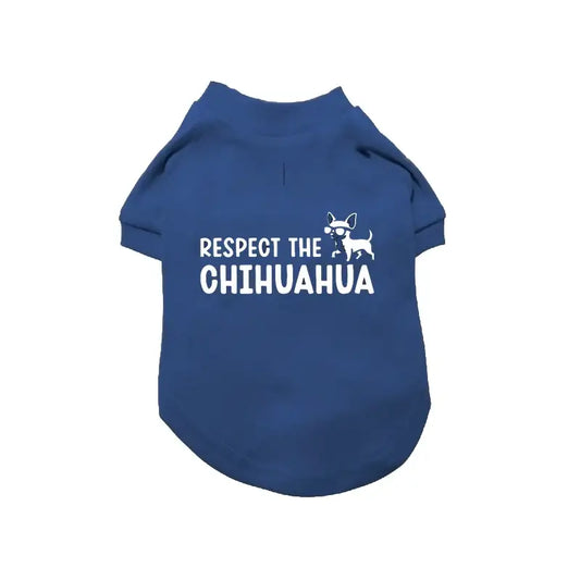 Respect the Chihuahua Dog T-shirt - Poochie Fashion - 2