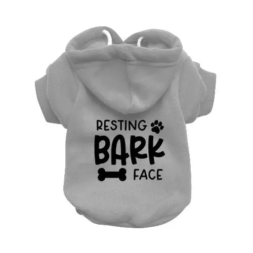 Resting Bark Face Dog Hoodie - Poochie Fashion - 2
