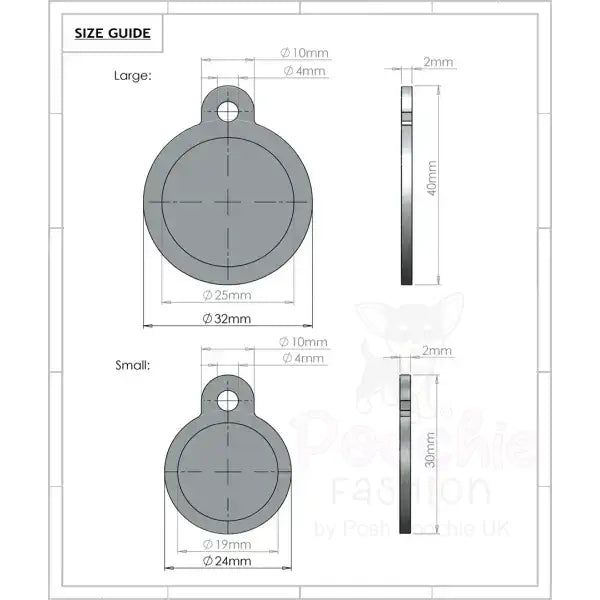 Royal Pup Pink Id Tag - Ps Pet Tags - 4