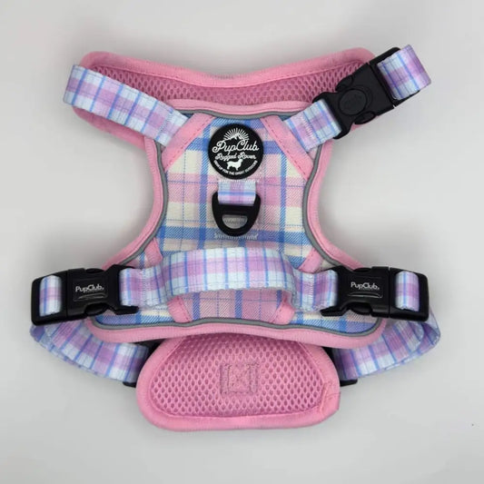 Rugged Rover™ Dog Harness - Pink Tartan - Pupclub Couture - 2