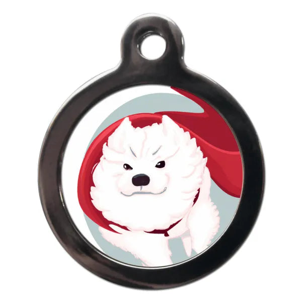 Samoyed Superdog Dog Id Tag Ps Pet Tags 1