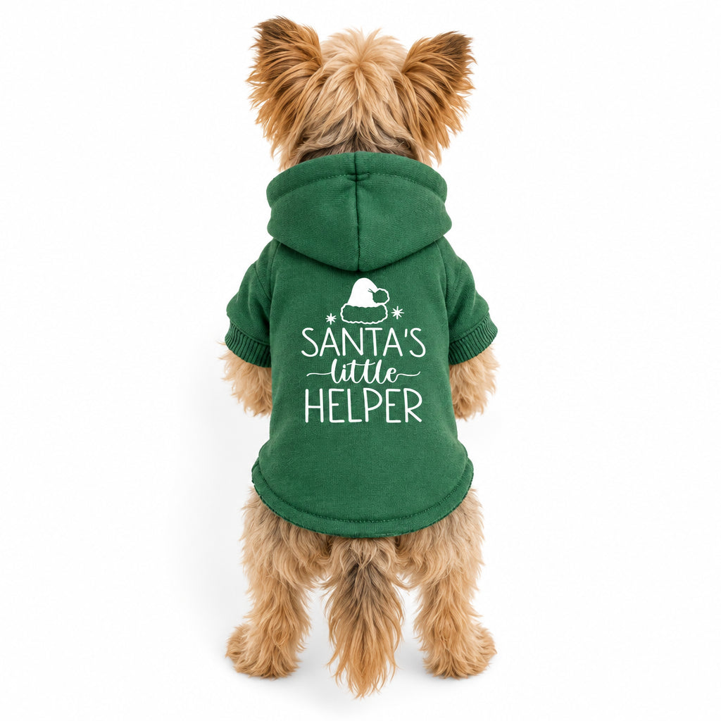 Santas Little Helper Dog Hoodie Sweatshirt - Poochie Fashion - 2