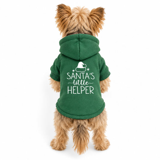 Santas Little Helper Dog Hoodie Sweatshirt - Rich Paw - 2