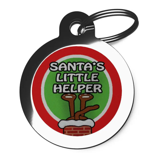 Santa’s Little Helper Dog Id Tag - Ps Pet Tags - 1