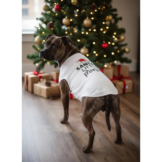 Santas Little Prince Christmas Dog T-shirt - Rich Paw - 2