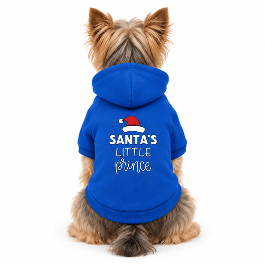 Santas Little Prince Dog Hoodie Sweatshirt - Rich Paw - 2