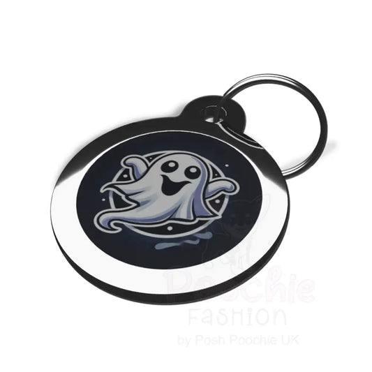 Scary Ghost Pet Id Tag - Ps Pet Tags - 2