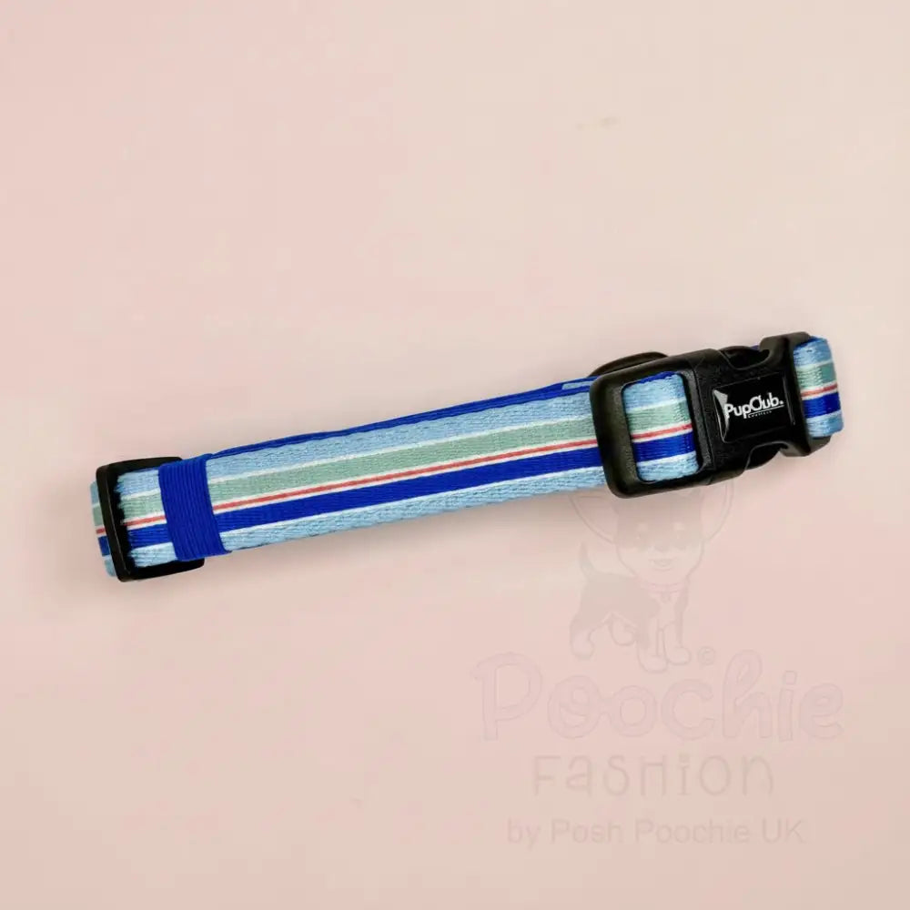 Sea Breeze Stripes Dog Collar - Pupclub Couture - 2