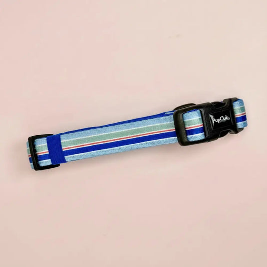 Sea Breeze Stripes Dog Collar - Pupclub Couture - 2