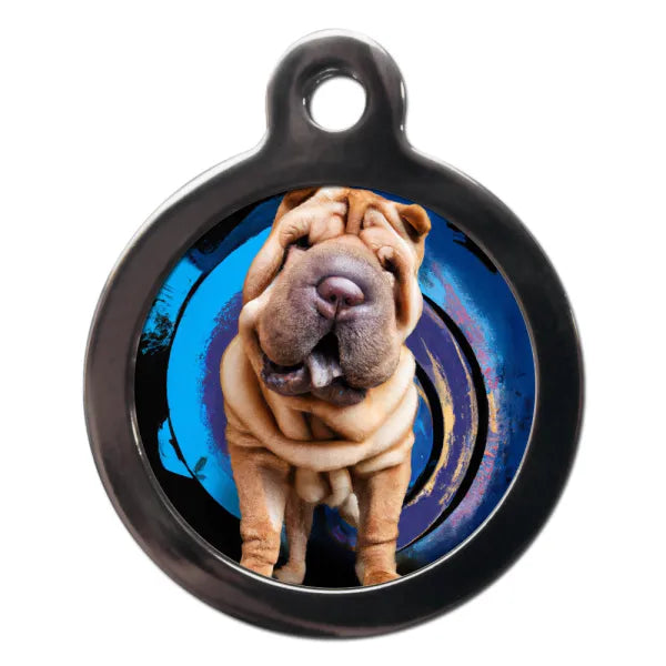 Shar Pei Graffiti Dog Id Tag Ps Pet Tags 1