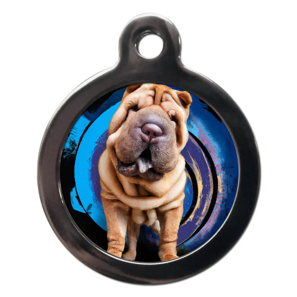 Shar-pei Graffiti Dog Id Tag - Ps Pet Tags - 1