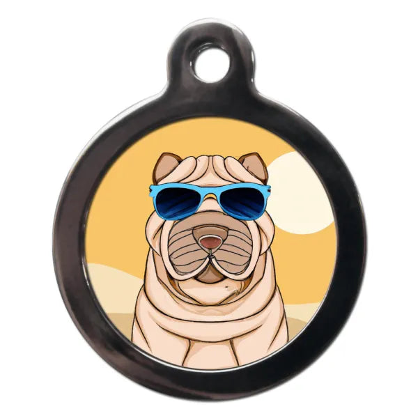 Shar Pei Summertime Dog Id Tag Ps Pet Tags 1