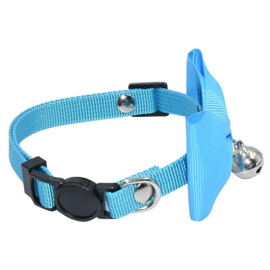 Sky Blue Handmade Bow Tie Cat Collar - Posh Catz - 2