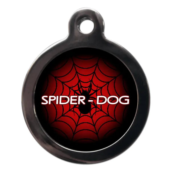 Spider Dog Superhero ID Tag Poochie Fashion