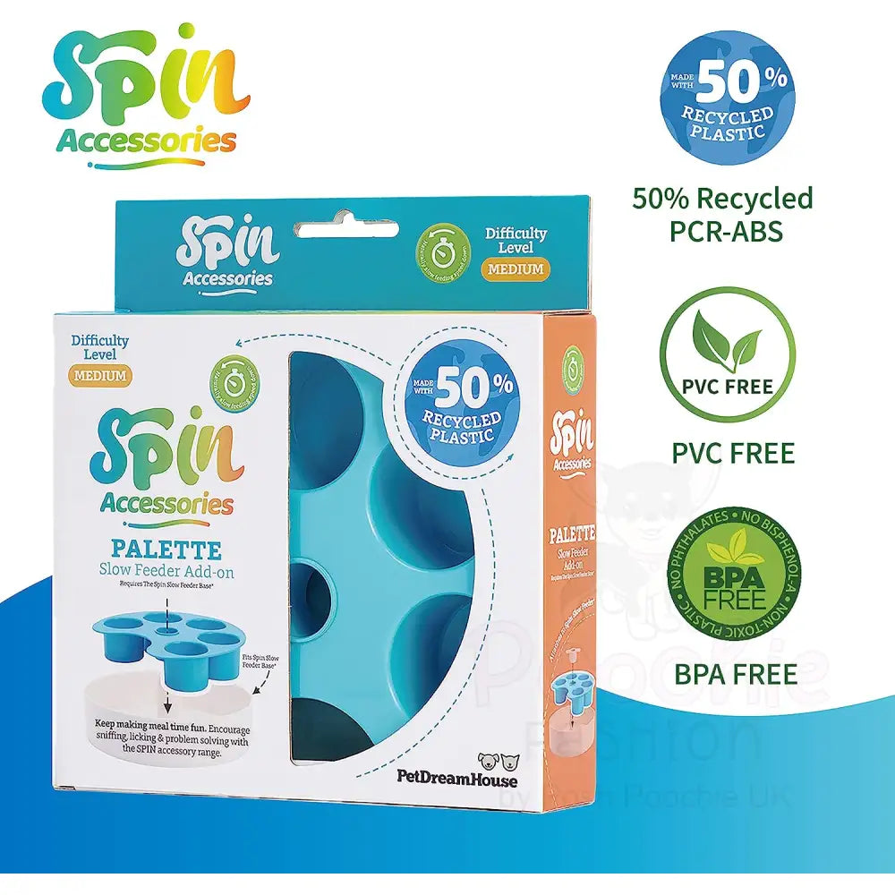 Spin Accessories Palette Feeder in Blue - Level Medium - Petdreamhouse - 4