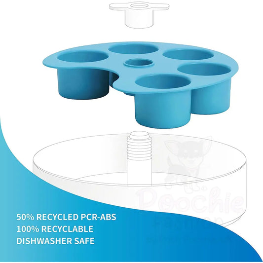 Spin Accessories Palette Feeder in Blue - Level Medium - Petdreamhouse - 2