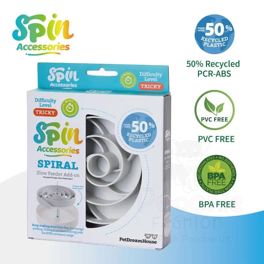 Spin Accessories Spiral Feeder in Grey - Level Tricky - Petdreamhouse - 4