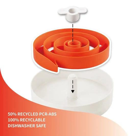 Spin Accessories Spiral Feeder in Orange - Level Tricky - Petdreamhouse - 2