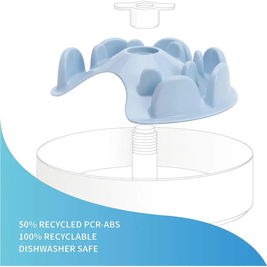Spin Accessories Ufo Maze Disc in Baby Blue - Level Tricky - Petdreamhouse - 2