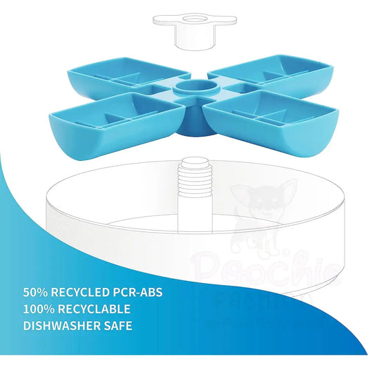 Spin Accessories Windmill Feeder in Blue - Level Easy - Petdreamhouse - 2