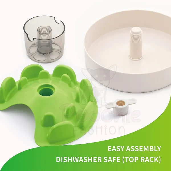 Spin Ufo Maze Interactive Pet Slow Feeder in Green - Level Tricky - Petdreamhouse - 4