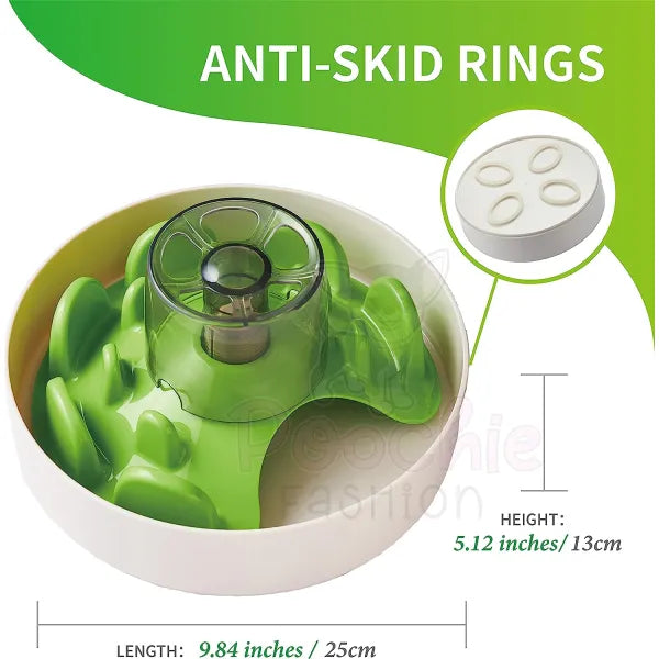 Spin Ufo Maze Interactive Pet Slow Feeder in Green - Level Tricky - Petdreamhouse - 3