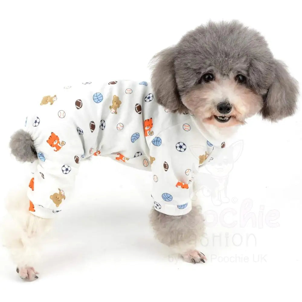 Sports Balls Small Dog Pyjamas - Posh Pawz - 5